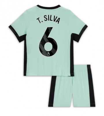 Maillot de foot Chelsea Thiago Silva #6 Troisième enfant 2023-24 Manches Courte (+ pantalon court)
